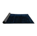 Sideview of Abstract Black Modern Rug, abs4383