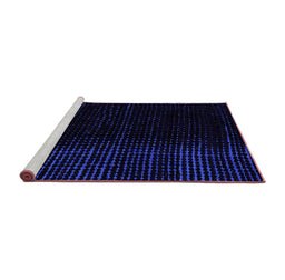 Sideview of Machine Washable Abstract Purple Modern Area Rugs, wshabs4383pur