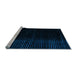 Sideview of Machine Washable Abstract Light Blue Modern Rug, wshabs4383lblu