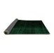 Sideview of Abstract Green Modern Rug, abs4383grn