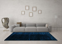 Machine Washable Abstract Light Blue Modern Rug, wshabs4383lblu