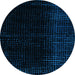 Round Machine Washable Abstract Light Blue Modern Rug, wshabs4383lblu