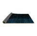 Sideview of Abstract Turquoise Modern Rug, abs4383turq