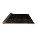 Sideview of Abstract Brown Modern Rug, abs4383brn