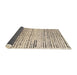 Sideview of Abstract Dark Almond Brown Solid Rug, abs4384