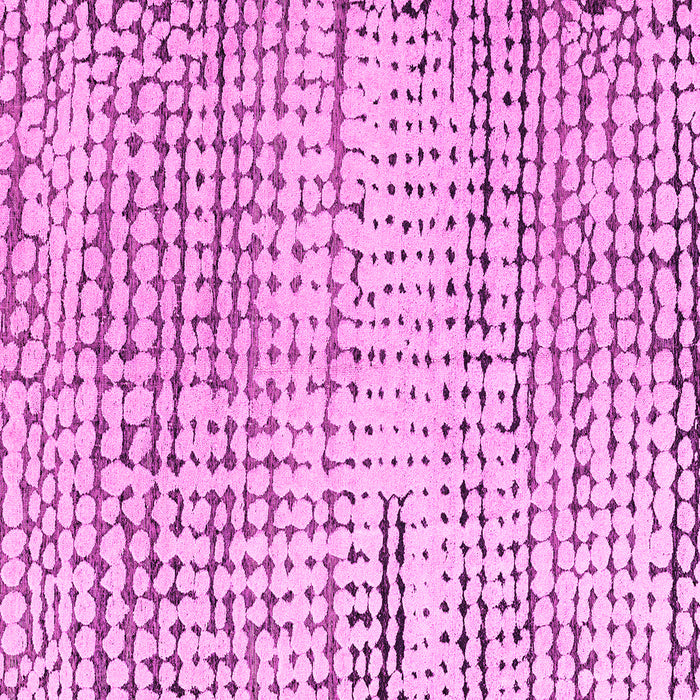 Square Machine Washable Solid Pink Modern Rug, wshabs4384pnk