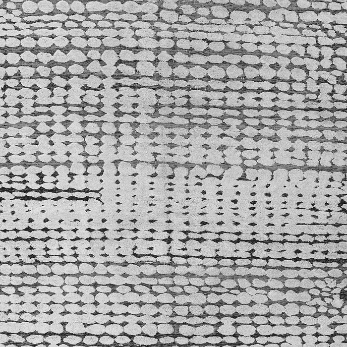 Square Solid Gray Modern Rug, abs4384gry