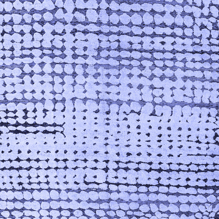 Machine Washable Solid Blue Modern Rug, wshabs4384blu