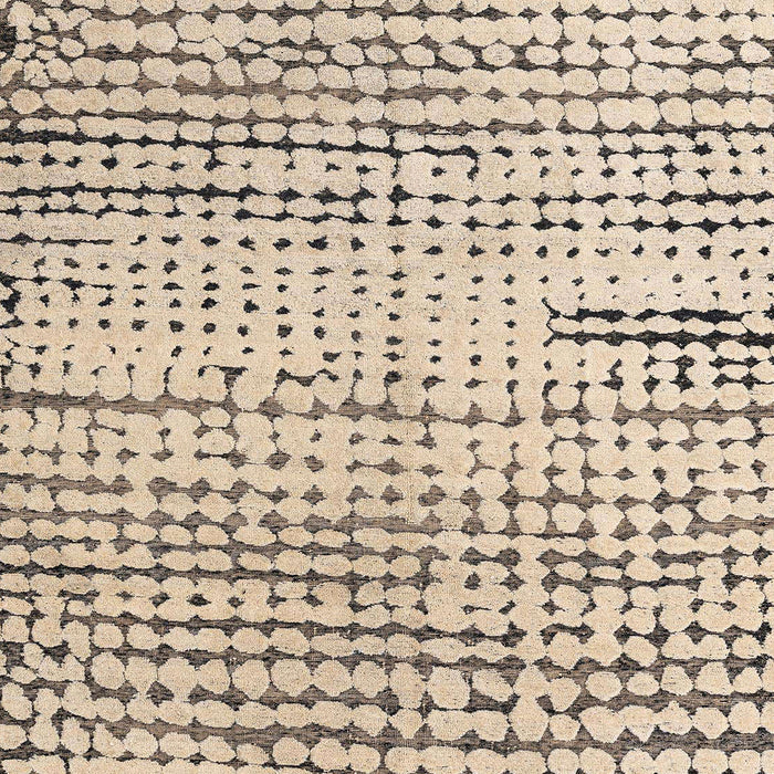 Abstract Dark Almond Brown Solid Rug, abs4384