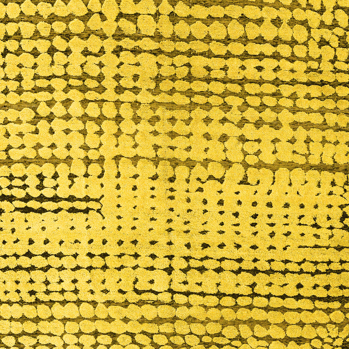 Solid Yellow Modern Rug, abs4384yw