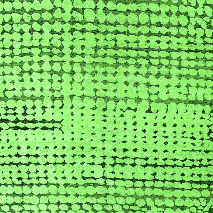 Machine Washable Solid Green Modern Area Rugs, wshabs4384grn
