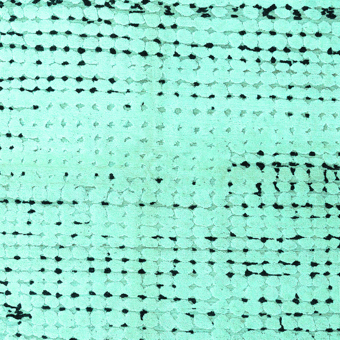 Machine Washable Solid Turquoise Modern Area Rugs, wshabs4385turq