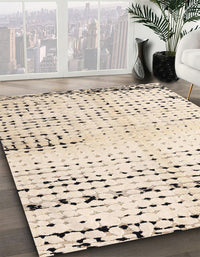 Abstract Camel Brown Solid Rug, abs4385