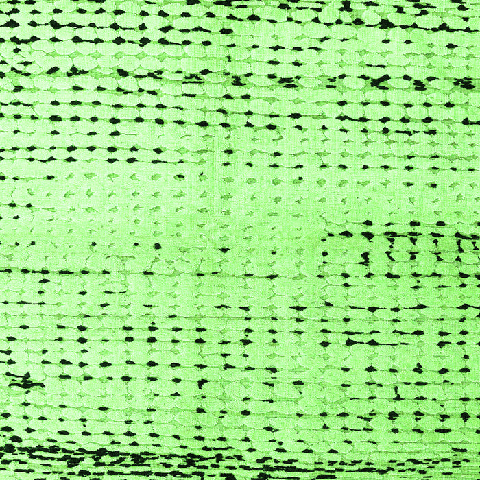 Square Machine Washable Solid Green Modern Area Rugs, wshabs4385grn