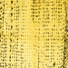 Square Solid Yellow Modern Rug, abs4385yw