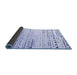 Sideview of Solid Blue Modern Rug, abs4385blu