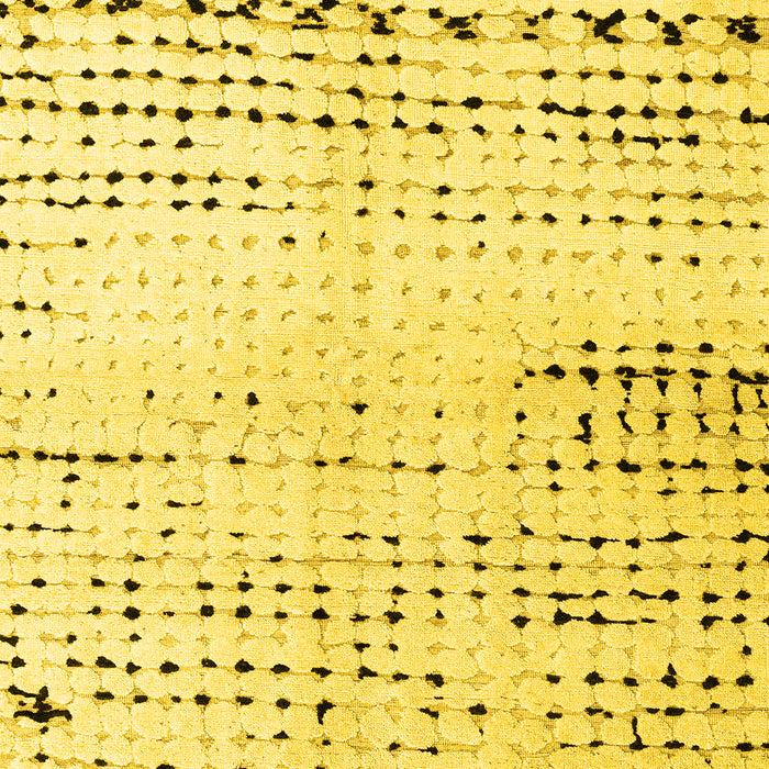 Machine Washable Solid Yellow Modern Rug, wshabs4385yw