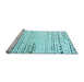 Sideview of Machine Washable Solid Light Blue Modern Rug, wshabs4385lblu