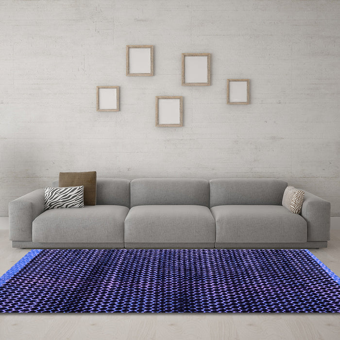 Machine Washable Abstract Purple Modern Area Rugs in a Living Room, wshabs4386pur