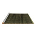 Sideview of Machine Washable Abstract Brown Modern Rug, wshabs4386brn