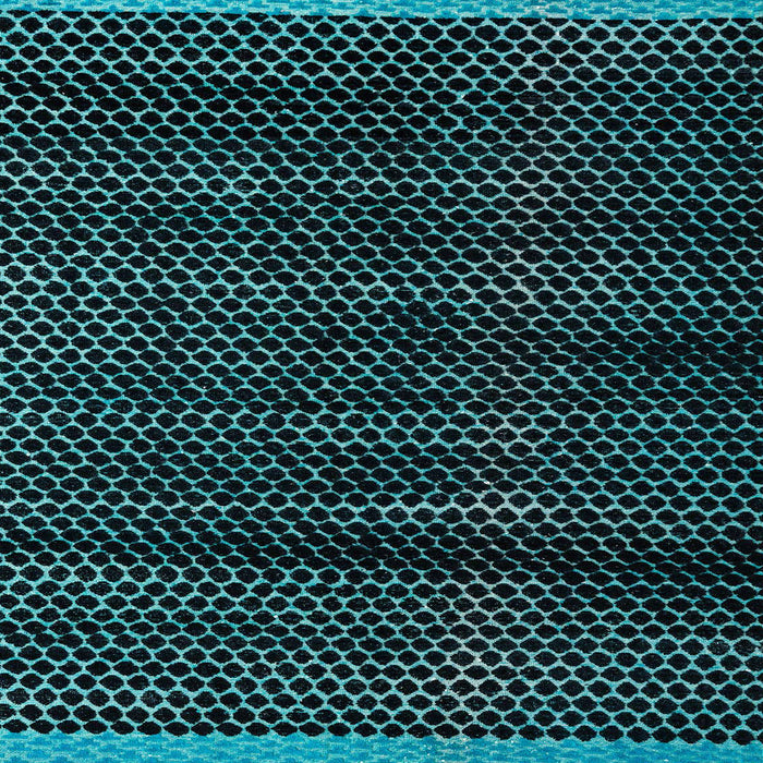 Square Abstract Black Modern Rug, abs4386