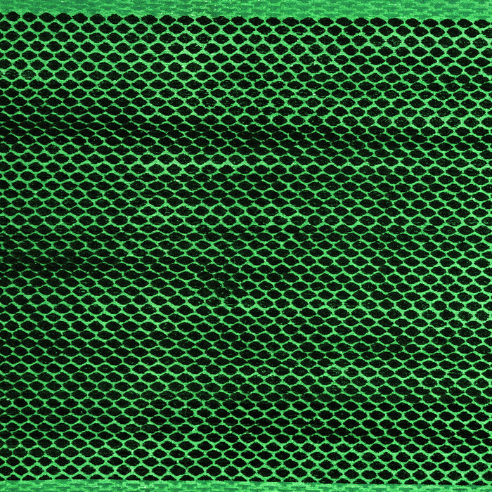 Square Machine Washable Abstract Green Modern Area Rugs, wshabs4386grn