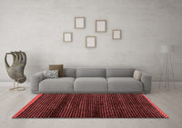 Machine Washable Abstract Red Modern Rug, wshabs4386red