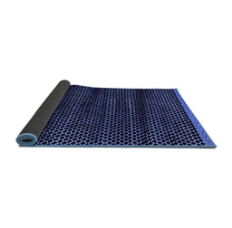 Sideview of Abstract Blue Modern Rug, abs4386blu