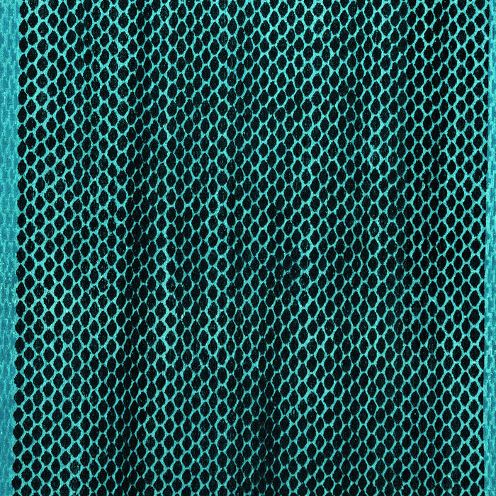 Square Machine Washable Abstract Turquoise Modern Area Rugs, wshabs4386turq