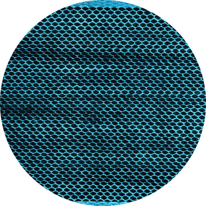 Round Machine Washable Abstract Light Blue Modern Rug, wshabs4386lblu