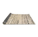 Sideview of Abstract Brown Solid Rug, abs4387