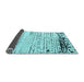 Sideview of Solid Light Blue Modern Rug, abs4387lblu