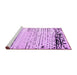 Sideview of Machine Washable Solid Purple Modern Area Rugs, wshabs4387pur