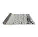 Sideview of Solid Gray Modern Rug, abs4387gry