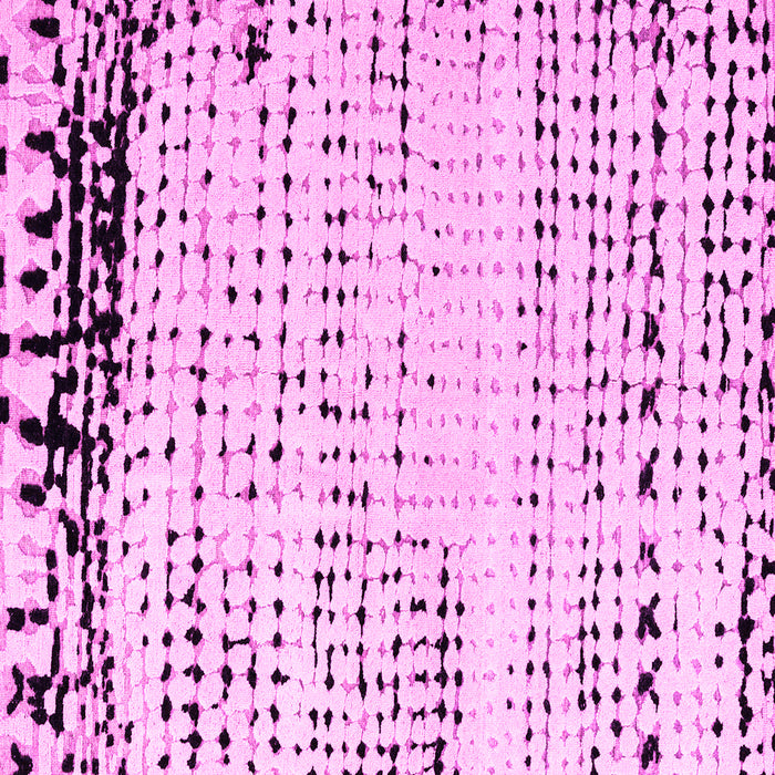 Square Machine Washable Solid Pink Modern Rug, wshabs4387pnk