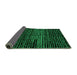 Sideview of Abstract Green Modern Rug, abs4388grn