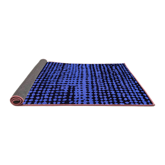 Sideview of Abstract Purple Modern Rug, abs4388pur