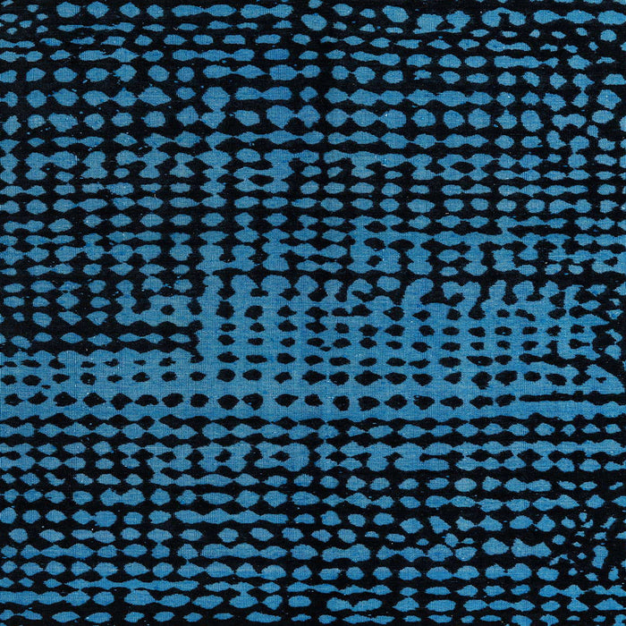 Square Abstract Black Modern Rug, abs4388