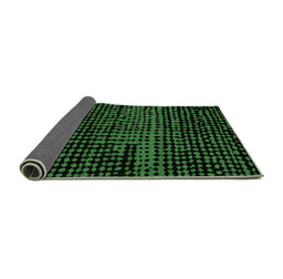 Sideview of Abstract Emerald Green Modern Rug, abs4388emgrn