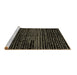 Sideview of Machine Washable Abstract Brown Modern Rug, wshabs4388brn