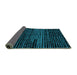 Sideview of Abstract Turquoise Modern Rug, abs4388turq