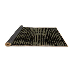 Sideview of Abstract Brown Modern Rug, abs4388brn