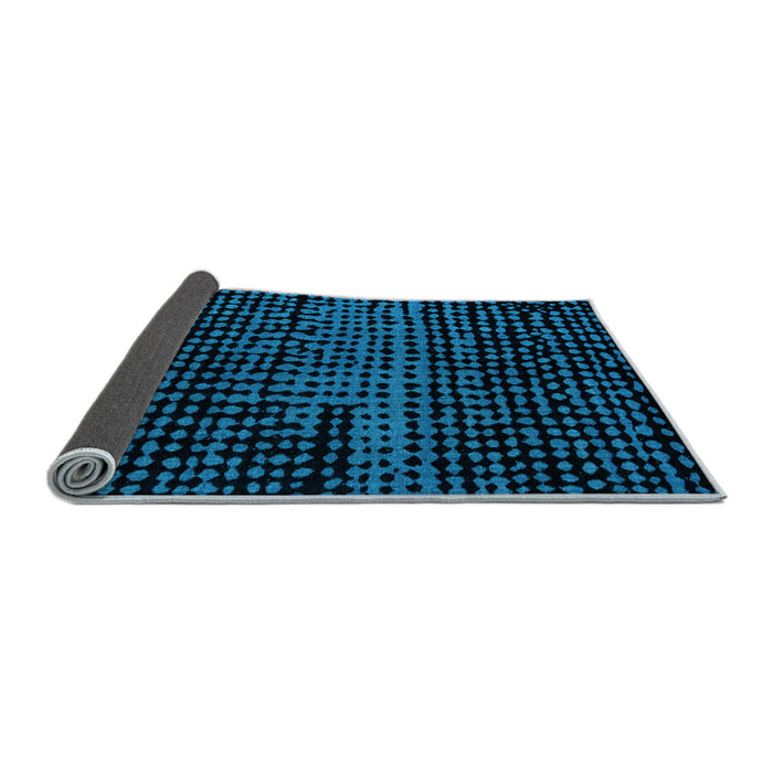 Sideview of Abstract Light Blue Modern Rug, abs4388lblu