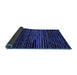 Sideview of Abstract Blue Modern Rug, abs4388blu