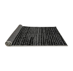 Sideview of Abstract Gray Modern Rug, abs4388gry