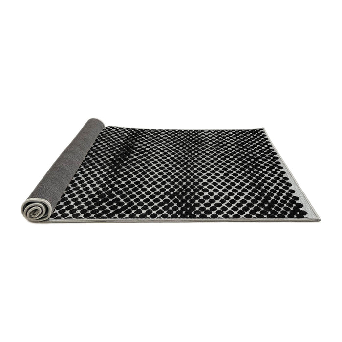 Sideview of Abstract Gray Modern Rug, abs4389gry