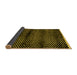 Sideview of Abstract Yellow Modern Rug, abs4389yw