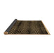 Sideview of Abstract Brown Modern Rug, abs4389brn