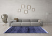 Machine Washable Abstract Blue Modern Rug in a Living Room, wshabs4389blu