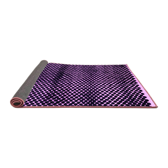 Sideview of Abstract Purple Modern Rug, abs4389pur